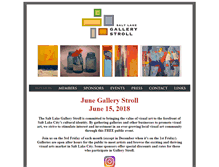 Tablet Screenshot of gallerystroll.org